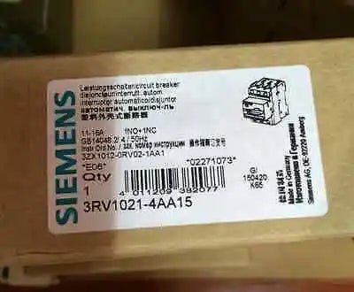 3RV1021-4AA15 3RV10 21-4AA15 1PC New Siemens breaker 11-16A free shipping
