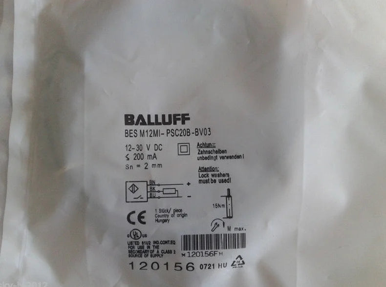 BES M12MI-PSC20B-BV03 1PCS NEW BALLUFF Proximity Switch free shipping