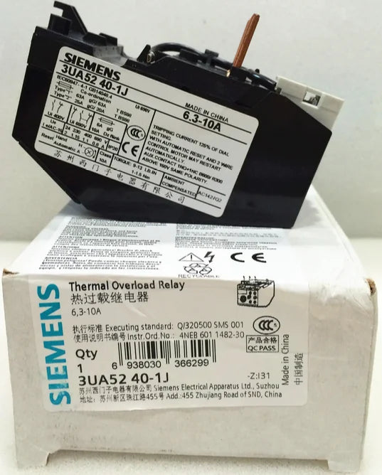 3UA5240-1J 1PC New SIEMENS Thermal Overload Relay 6.3-10A free shipping