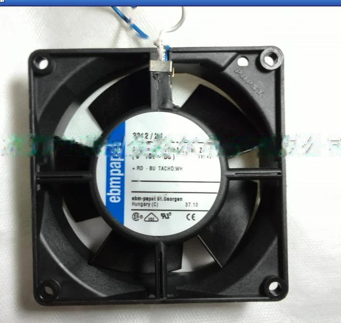 1pc new fan 3312/2U ebmpapst 12V 2.6W 92*92*32MM freeship