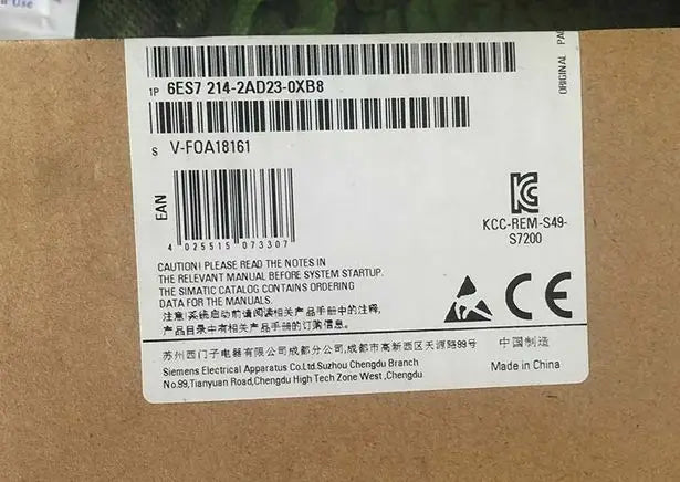 6ES7 214-2AD23-0XB8 6ES7214-2AD23-0XB8 New SIEMENS free shipping