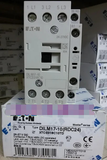 1PC  NEW   EATON  MOELLER  DILM17-10(RDC24)   free shipping