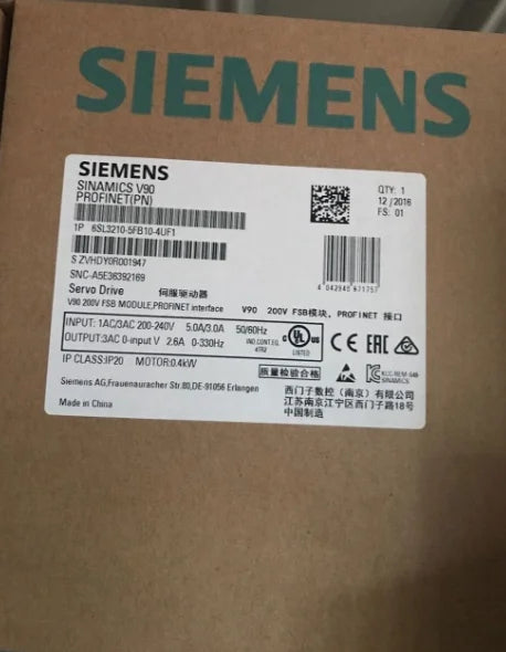 New Siemens 6SL3210-5FB10-4UF1 free shipping