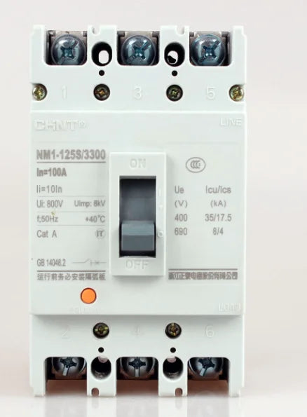 New  CHNT  NM1-125S/3300  circuit breaker  free shipping