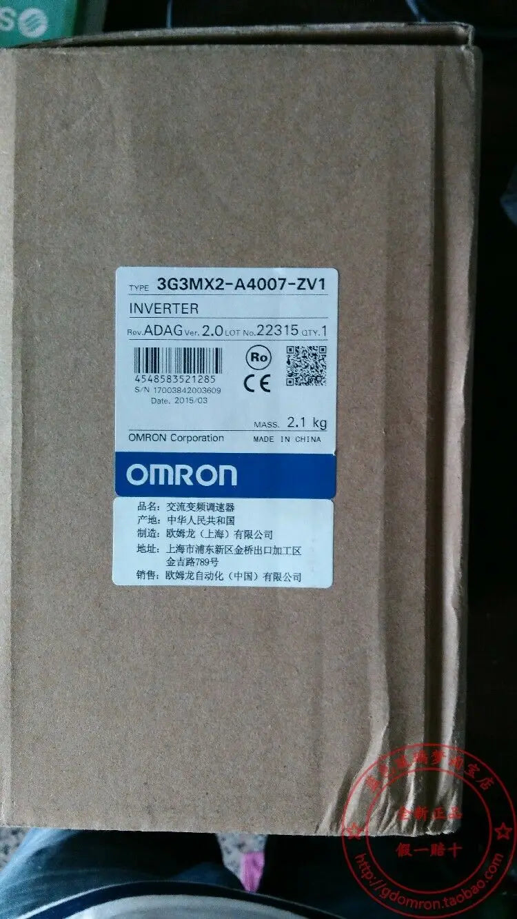 1PC  NEW   Omron   3G3MX2-A4007-Z  3G3MX2-A4007-ZV1     free  shipping