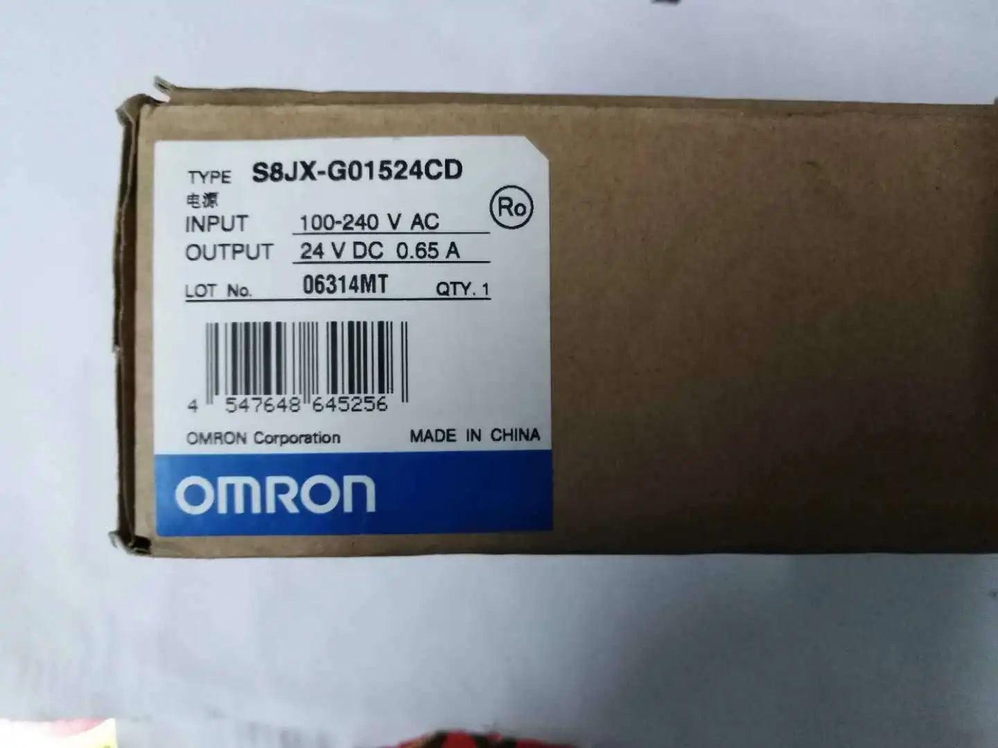 1PC  NEW   Omron   S8JX-G01524CD   free  shipping