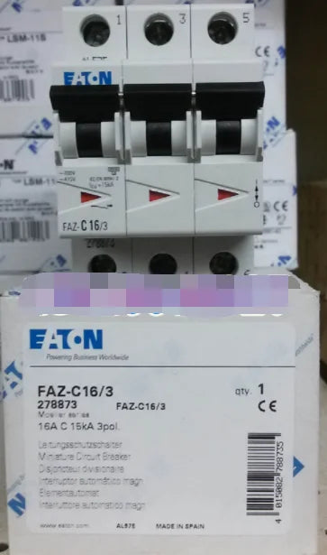 1PC NEW EATON MOELLER FAZ-C16/3 16A 3P free shipping