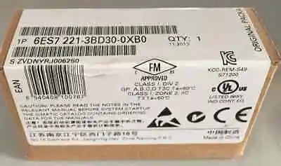 6ES7221-3BD30-0XB0 6ES7 221-3BD30-0XB0 1PC NEW IN BOX Siemens free shipping