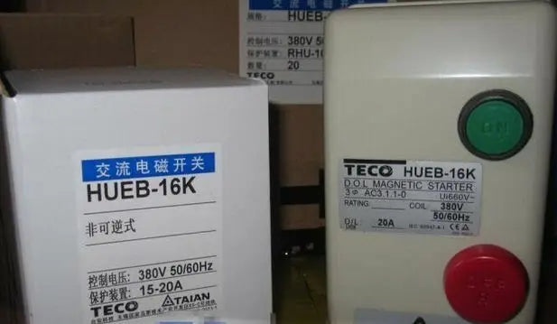 HUEB-16K HUEB16K 8.5-12.5A New TECO Control Motor Magnetic Starter free shipping