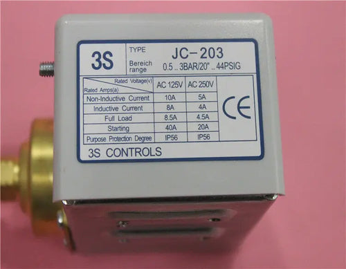1PC  NEW   3S  JC-203   Pressure switch    free shipping