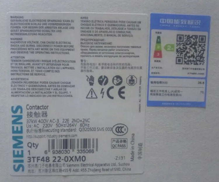 1pc      Siemens   3TF4822-0XM0  3TF4822-0X   Ac  contactor  free shipping