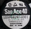 1pc fan new 109P0424F6D01 SANYO 24V 0.06A 4020