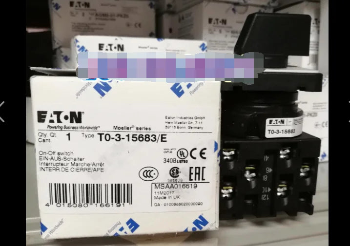 1PC  NEW   EATON  MOELLER   T0-3-15683/E   free shipping