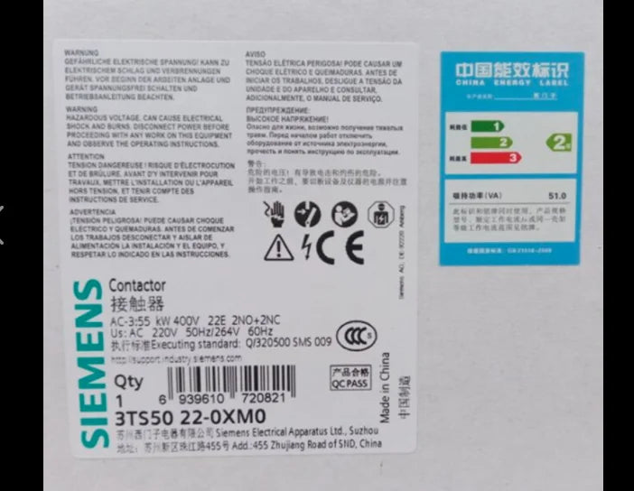 1PC  NEW   SIEMENS   3TS5022-0XM0  220V   free shipping