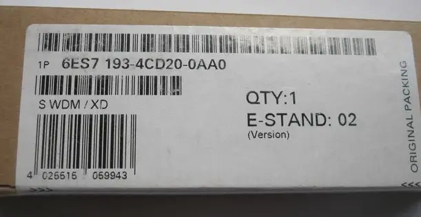 6ES7 193-4CD20-0AA0 6ES7193-4CD20 New SIEMENS PLC free ship