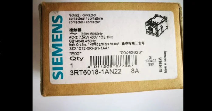 1pc      Siemens  3RT6018-1AN22   contactor   free shipping
