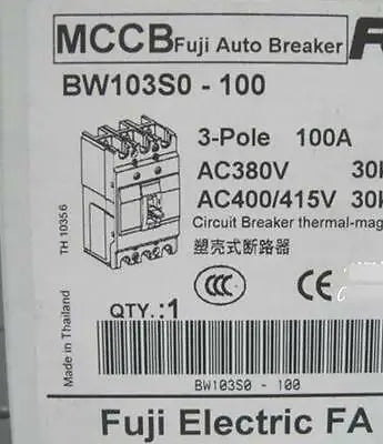 BW103S0-100 3P 200A 1PCS NEW FUJI Circuit Breaker