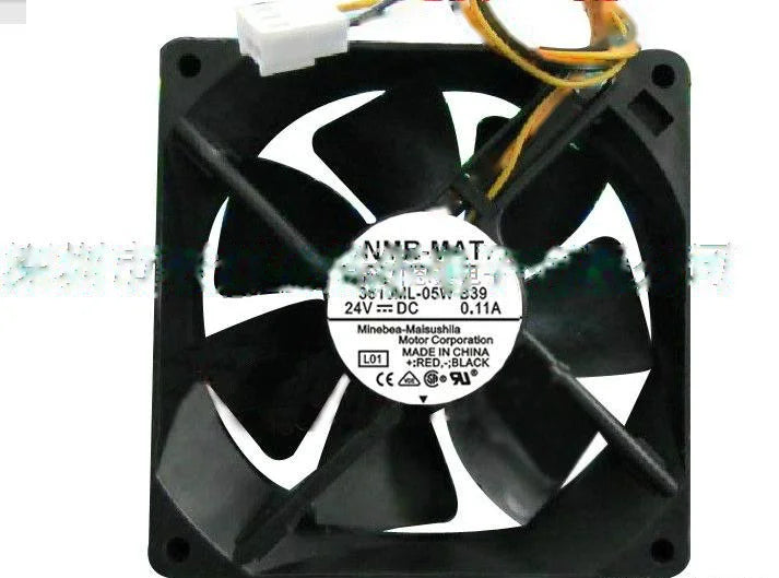1pc new fan 3610ML-05W-B39 24V 0.11A NMB 92*92*25 freeship