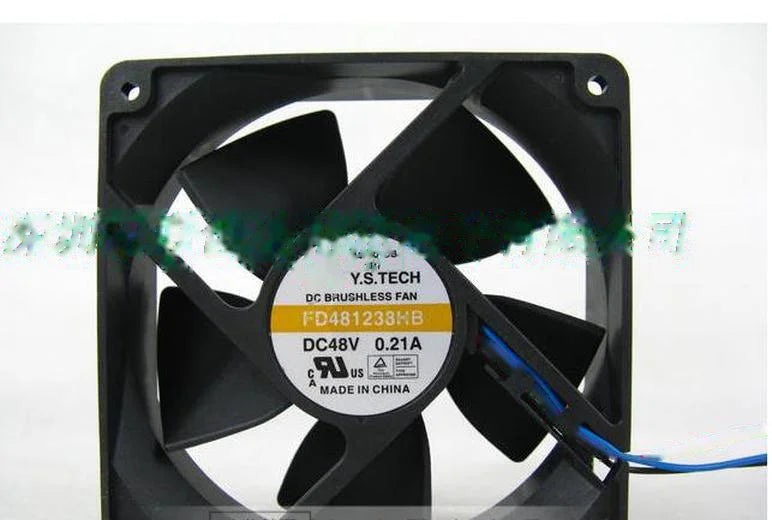 1pc new fan FD481238HB 48V 0.21A Y.S.TECH 120*38MM 3 freeship