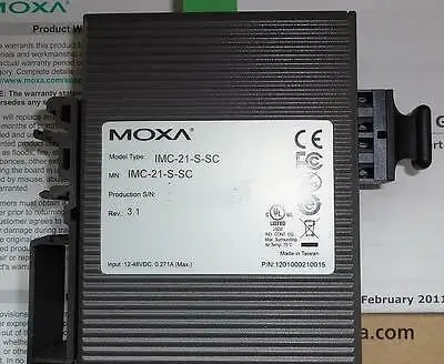New in box MOXA cIndustrial Converter IMC-21-S-SC ( IMC21SSC )