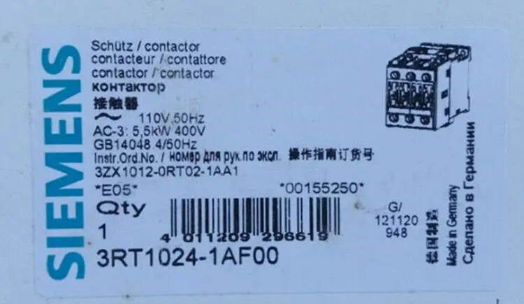 1PC  NEW   SIEMENS   3RT1024-1AF00    free shipping