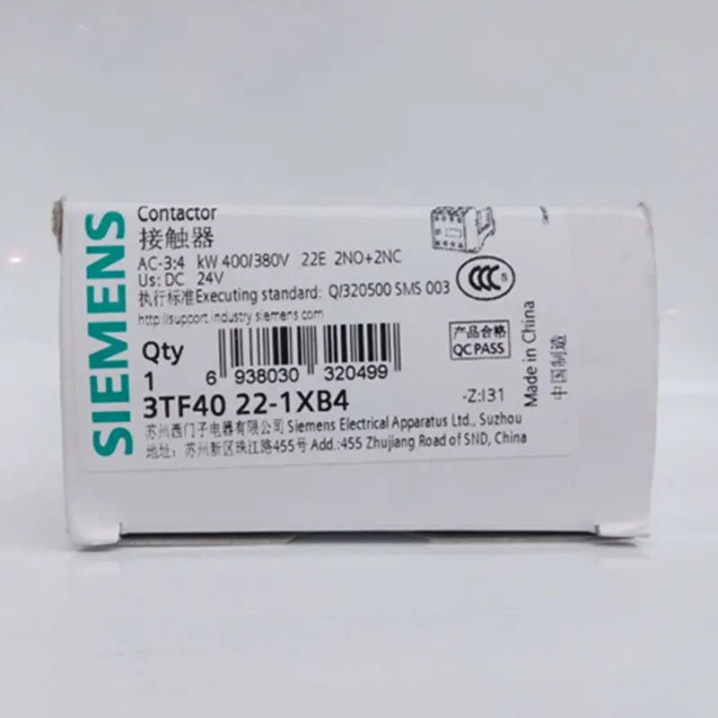 New SIEMENS 3TF4022-1XB4 DC24V Ac contactor free shipping