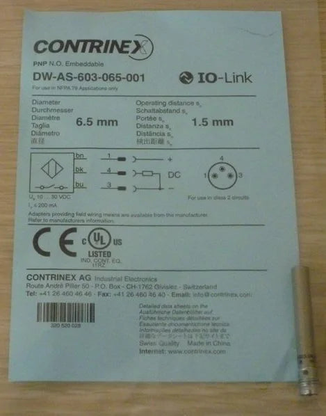 Mew   Contrinex  DW-AS-603-065-001  Proximity switch  free shipping