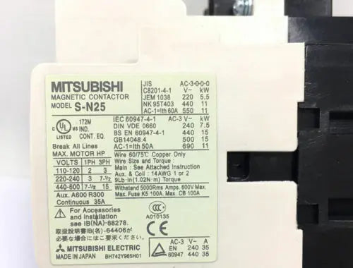 New Mitsubishi S-N25 AC380V Ac contactor free shipping