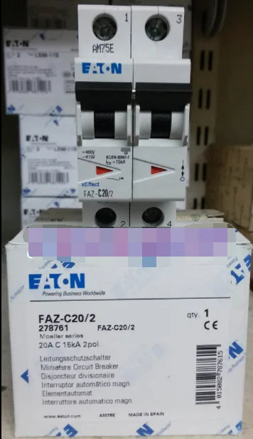 1PC  NEW   EATON  MOELLER  FAZ-C20/2   free shipping