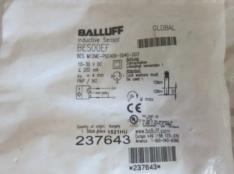 BES M12ME-PSC40B-S04G-003 1PC NEW BALLUFF Proximit Switch free ship