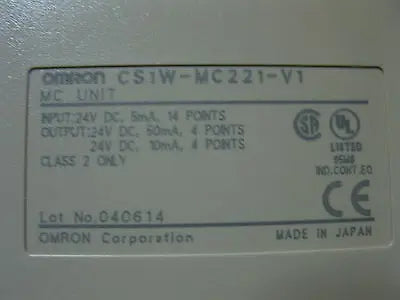 1PC Used OMRON PLC CS1W-MC221-V1