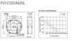 1pc new 17251 220V FSY17251HA2BL 17cm