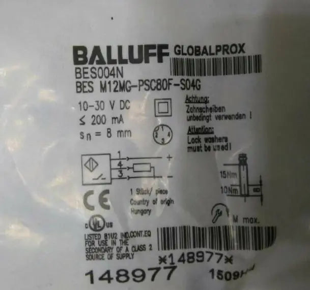 BES M12MG-PSC80F-S04G NEW BALLUFF Proximity Sensor free shipping