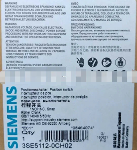 1PC  NEW   SIEMENS   3SE5112-0CH02   free shipping
