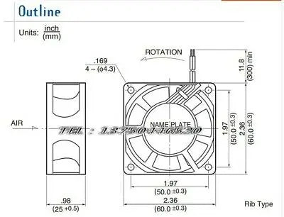 1pc new 2410ML-05W-B60/B69 NMB 6025 24V 0.17A 6CM ABB
