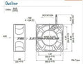 1pc new 2410ML-05W-B60/B69 NMB 6025 24V 0.17A 6CM ABB