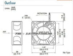 1pc new 2410ML-05W-B60/B69 NMB 6025 24V 0.17A 6CM ABB