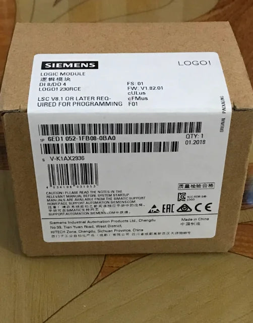 1pc  New Siemens LOGO 6ED1052-1FB08-0BA0  6ED1 052-1FB08-0BA0   free shipping
