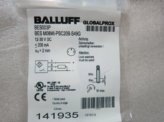 BES M08MI-PSC20B-S49G 1PC NEW BALLUFF Proximity switch free shipping