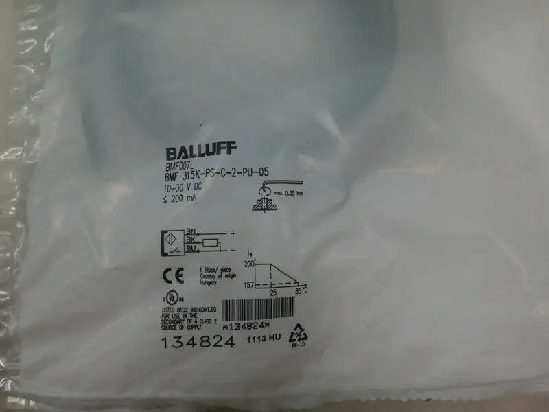 1PC   NEW    BALLUFF   BMF  315K-PS-C-2-PU-05    134824     free   shipping