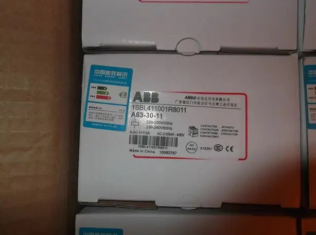 A63-30-11 A63 30 11 220VAC New in Box ABB Contactor free shipping
