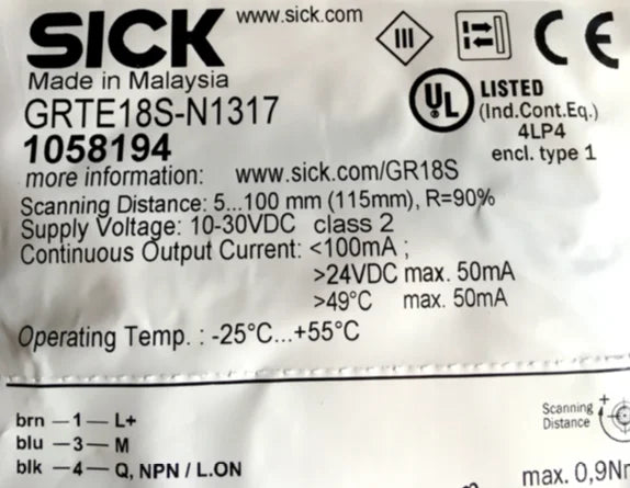 GRTE18S-N1317 GRTE18SN1317 1PC New SICK Photoelectric Switch free ship
