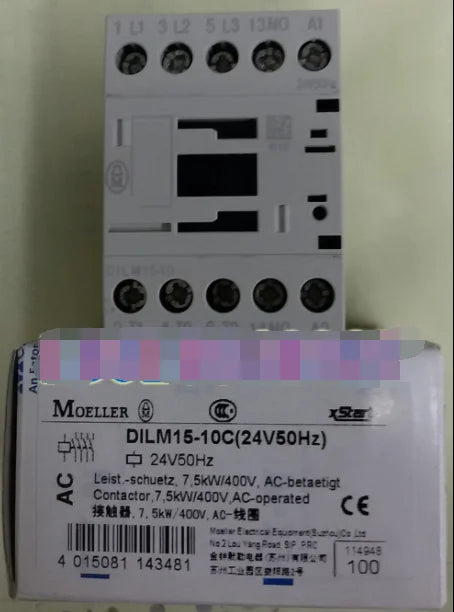 1PC  NEW   EATON  MOELLER  DILM15-10C(24V50Hz)   free shipping