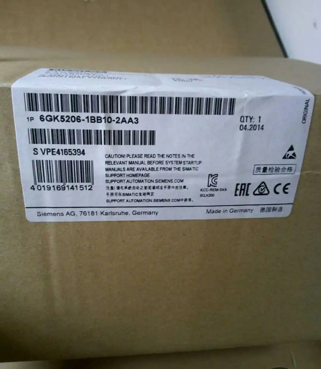 New  Siemens  6GK5 206-1BB10-2AA3  6GK5206-1BB10-2AA3  free shipping