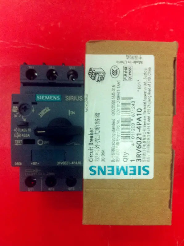 1pc      Siemens  3RV6021-4PA10  30-36A  circuit  breaker  free shipping