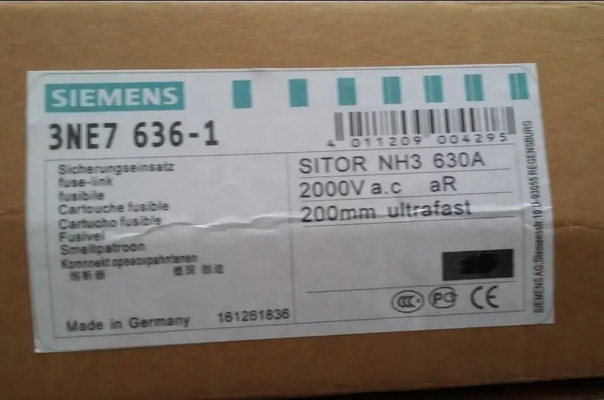 New  Siemens  fuse  3NE7636-1  free shipping