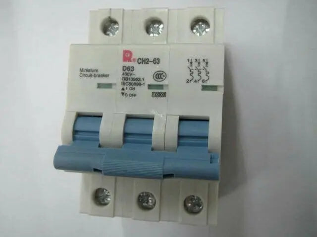 New CHANGSHU CH2-63 3P D63 circuit breaker free shipping