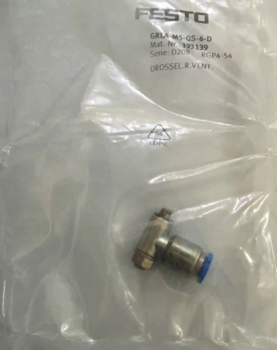 GRLA-M5-QS-6-D 193139 1PC New FESTO gas fitting free ship