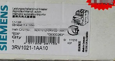 NEW Siemens circuit breaker 3RV1021-1AA10 free shipping