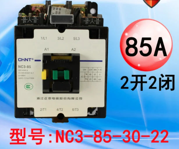 New  CHNT AC contactor  NC3-85-30-22 220V 380V  free shipping